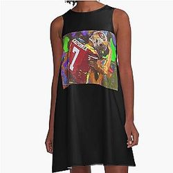 Colin Kaepernick Sketch Classic A-Line Dress