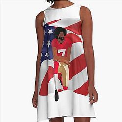 Colin Kaepernick kneeling A line dress