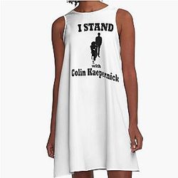 I Stand with Colin Kaepernick Line Dress