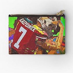 Colin Kaepernick Sketch Zipper Pouch