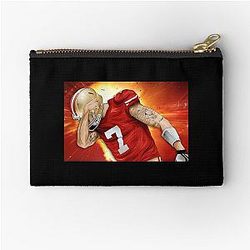 Colin Kaepernick CK 7 Face Fans Zipper Pouch