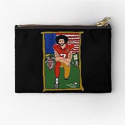 Colin Kaepernick tribute black lives matter Zipper Pouch
