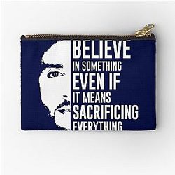 Believe In Something Colin Kaepernick Soft Women Unique Art Pouch with Zipper