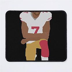 Colin Kaepernick Kneeling Black Rights Minimalist T Shirt Mouse Pad