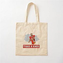 Colin Kaepernick Take Knee Cotton Tote Bag