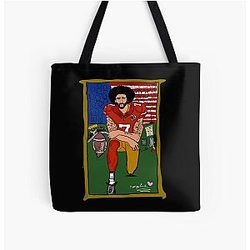 Colin Kaepernick tribute Black Lives Matter All Over Print Tote Bag