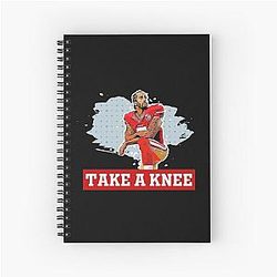 Colin Kaepernick Take Knee Spiral Notebook