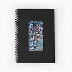 Colin Kaepernick Kneeling Spiral Notebook