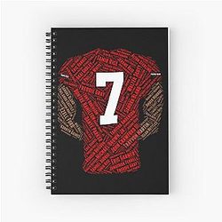 Colin Kaepernick Carrying The Weight Spiral Notebook