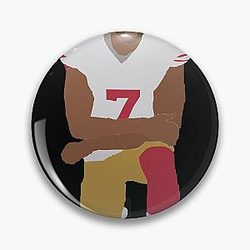 Colin Kaepernick T-Shirt, Kaepernick, Minimalist, Kneeling, Black Rights, Equality Pin