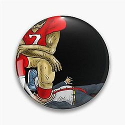 Colin Kaepernick Kneels Donald Trump Pin