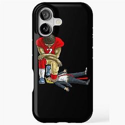 Colin Kaepernick Kneels Donald Trump iPhone Case