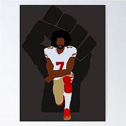 Colin Kaepernick Kneeling Poster