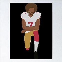 Colin Kaepernick T Shirt, Kaepernick, Minimalist, Kneeling, Black Rights Poster