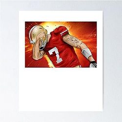 Colin Kaepernick C7 Face Fans Poster