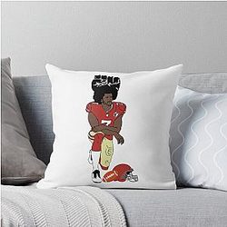 Colin Kaepernick Kneeling Throw Pillow