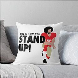 Colin Kaepernick Stand Up Throw Pillow
