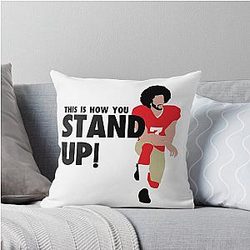 Colin Kaepernick Stand Up Throw Pillow