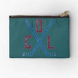 Hockey Colorado Avalanche White Zipper Pouch