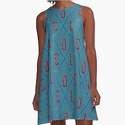 Hockey Colorado Avalanche White A-Line Dress