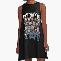 Colorado Avalanche Champs 2022 A Line Dress