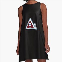 Colorado Avalanche Concept Logo A-Line Dress