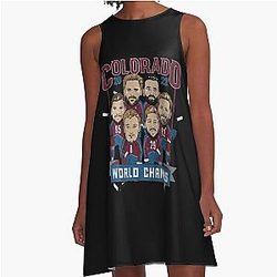 Colorado Avalanche World Champs A-Line Dress