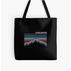 Colorado Avalanche All Over Print Tote Bag