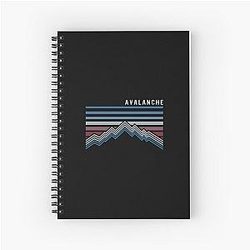 Colorado Avalanche T-Shirt Spiral Notebook