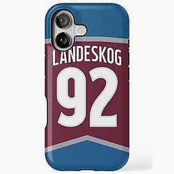 Colorado Avalanche Gabriel Landeskog Home Jersey iPhone Tough Case