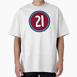 Peter Forsberg Number 21 Jersey Colorado Avalanche Oversized T-Shirt
