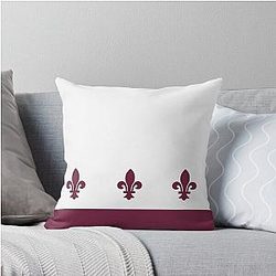 Colorado Avalanche Reverse Retro Pattern Throw Pillow