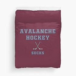 Colorado Avalanche Hockey Duvet Cover