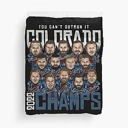 Colorado avalanche champs 2022 Duvet Covers
