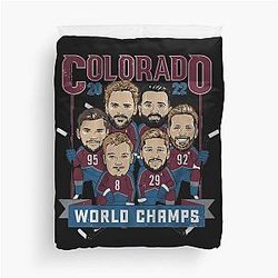 Colorado Avalanche World Champs Duvet Cover