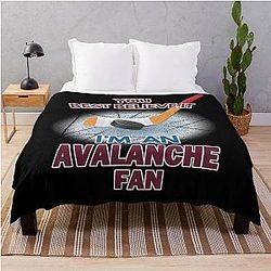 Colorado Avalanche Fan Hockey Throw Blanket