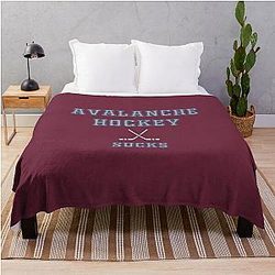 Colorado Avalanche Hockey Throw Blanket