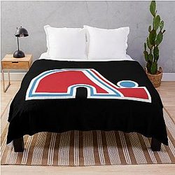 Quebec Nordiques Colorado Avalanche Throw Blanket