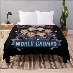Colorado Avalanche World Champs Throw Blanket