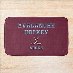 Colorado Avalanche Hockey Bath Mat