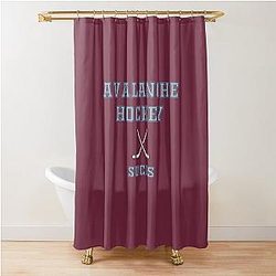 Colorado Avalanche Hockey Shower Curtain