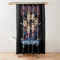 Avalanche world champs Colorado Shower Curtain