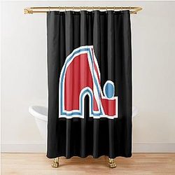 Quebec Nordiques Colorado Avalanche Shower Curtain