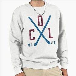 Hockey Colorado Avalanche White Pullover Sweatshirt