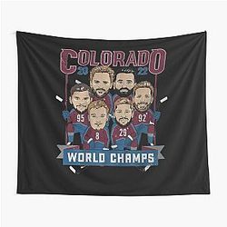 Colorado Avalanche World Champs Tapestry