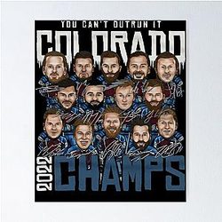 Colorado Avalanche Champs 2022 Poster