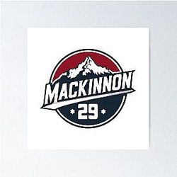 Mackinnon 29 Colorado Avalanche Poster