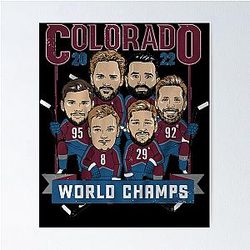 Colorado Avalanche World Champs Poster