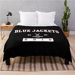 Art Columbus Blue Jackets Throw Blanket