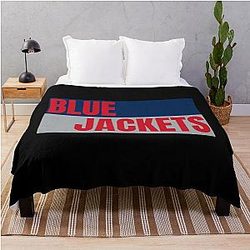Columbus Blue Jackets Throw Blanket